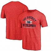 Washington Wizards Fanatics Branded Red The District Hometown Collection Tri Blend T-Shirt